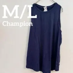 ⭐️624 Champion ネイビー ノースリーブ カットソー シンプル