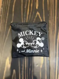 ミッキー　ミニー エコバッグ ブラック　袋　折りたたみ