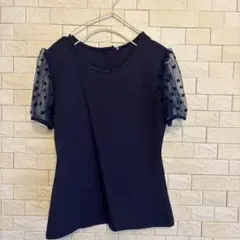 JENNEパフスリーブチュールTシャツ　Mのサムネイル