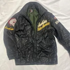 メンズ　古着　Hendrixx 黒キルティングジャケット L ジャンパー