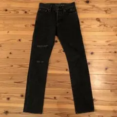 サンローラン ダメージ加工スキニーデニムパンツ 27 - メルカリ
