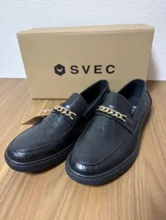 【未使用】ゴールドチェーンローファー 黒 サイズ40