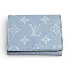 Louis Vuitton 美品✨モノグラム カードケース ブルー ルイヴィトン