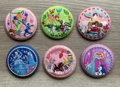 ディズニー刺繍缶バッジ 6個
