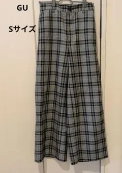 GU チェックパンツ