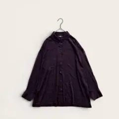 ユニクロ オーバーサイズシャツ ドロップショルダー サテンブラウス ストレッチ