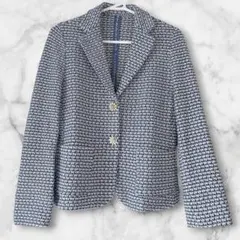 新品タグ付きドゥクラッセ　DoCLSSE ツイード ジャケット　大きめ11号　Lのサムネイル