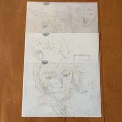 文豪ストレイドッグス 原画 クリアファイル　太宰治　織田作之助　国木田独歩