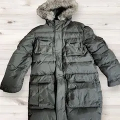 EDDIE bauer プレイアム　グースダウン　ダウンジャケット　カーキ　M