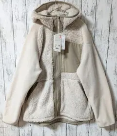 未使用　ユニクロ　ホワイトマウンテニアリング　フリース　フルジップパーカー　M