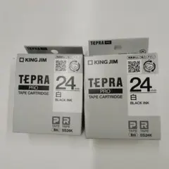 KING JIM TEPRA PRO 24mm テープカートリッジ　2個