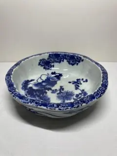 中国景德 金魚鉢 睡蓮鉢 洋蓮 陶磁器 染付 - メルカリ