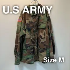 U.S ARMY アメリカ　迷彩ジャケット　シャツ　X-SHORT ワッペン　M