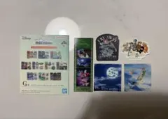 一番くじ ディズニー G賞 クリアブックマーク&ステッカーセット