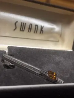 SWANK ネクタイピン シルバー オレンジ