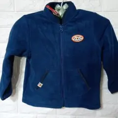 ミキハウス新品ネイビー フリースジャンパー 110cm保存袋付き