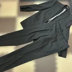 お値下げ！PERSON'S FOR MEN ダークグレー ストライプスーツ