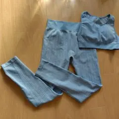 QUACTIVE ヨガウェアセット ライトブルー