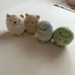すみっコぐらし てのりぬいぐるみ 4体セット（ねこ・しろくま・とかげ）