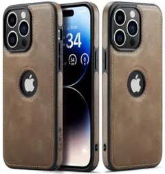 Casus iPhone 14 Pro用 デザイン ケース ヴィーガンレザー