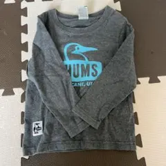 CHUMS キッズ 長袖カットソー グレー