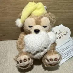 ダッフィー ぬいぐるみバッジ スウィートドリームス おねんね キーチェーン