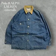 【ロゴ刺繍】 チャップス ラルフローレン ワークジャケット カバーオール L 黒 2025年最新】POLO RALPH LAUREN メンズ カバーオールの人気