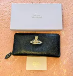 Vivienne Westwood ブラックレザー長財布