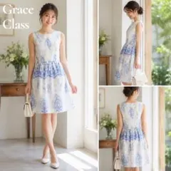 新品　Grace Class ノースリーブ膝丈ワンピース 2026年最新】Grace Class レディース ノースリーブひざ丈ワンピースの