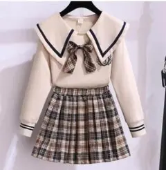 最終１品！値下げ！！新品未使用 #女の子 フォーマル チェックスカート 120