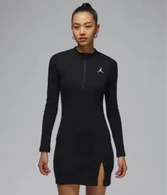 ジョーダン ウィメンズ 1/2ジップ ロングスリーブ ニット ドレス
