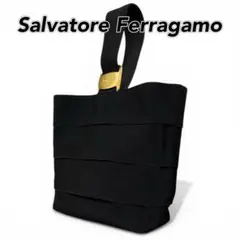 【美品】Salvatore Ferragamo ワンハンドル ハンドバッグ