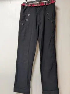 BUZZ　ベルト付きロールアップパンツ　タータンチェック柄　Мサイズ