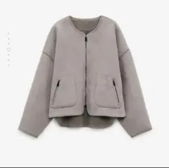 【ZARA】リバーシブル ボアジャケット