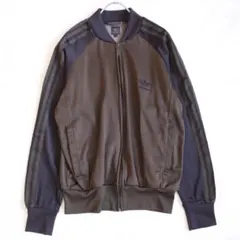 adidas ブラウンブラックATP トラックジャケット Mサイズ トレフォイル