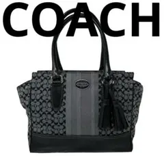 【美品】 COACH トートバッグ シグネチャー w2