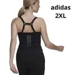 新品 2XL アディダス クロップド タンクトップ adidas ヨガ ジム