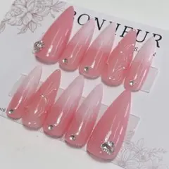 79【うる艶ベイビーブーマー×キルティング上品ネイル】