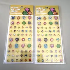 国内正規品　たまごっち ドロップブロックシール 2枚セット タイルみたいなシール