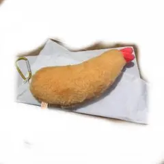 ぶるぶるエビフライ ぬいぐるみ マスコット キーホルダー