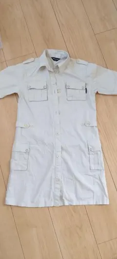 COMME CA ISM 半袖ワンピース 130A アイボリー