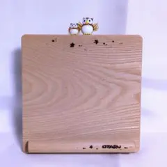 フクロウの木製フォトフレーム