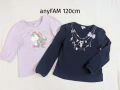 anyFAM 長袖2枚セット 120センチ