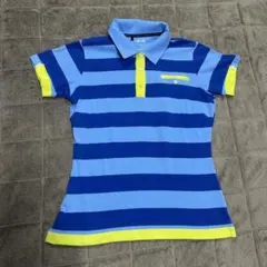 adidas アディダス golf ウェア ポロ レディースM ボーダー