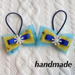 No.38 キッズヘアゴム チュールリボン 2点セット