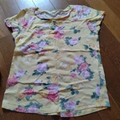 H&M キッズ 花柄 Tシャツ イエロー 140cmのサムネイル
