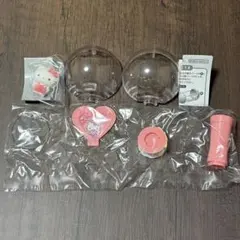 ハローキティ　サンリオ　カプセルステッキ　フロッキードール　セット