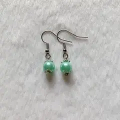 ターコイズブルー　11色のハンドメイドピアス♡NO.81