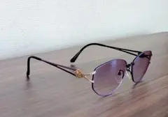 YSL イヴ・サンローラン ヴィンテージ サングラス パープル ケース付き