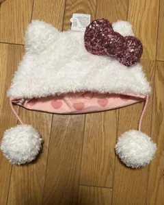 USJ 限定　キティーちゃん　ポンポン付きハット　ファンキャップ　ハローキティー